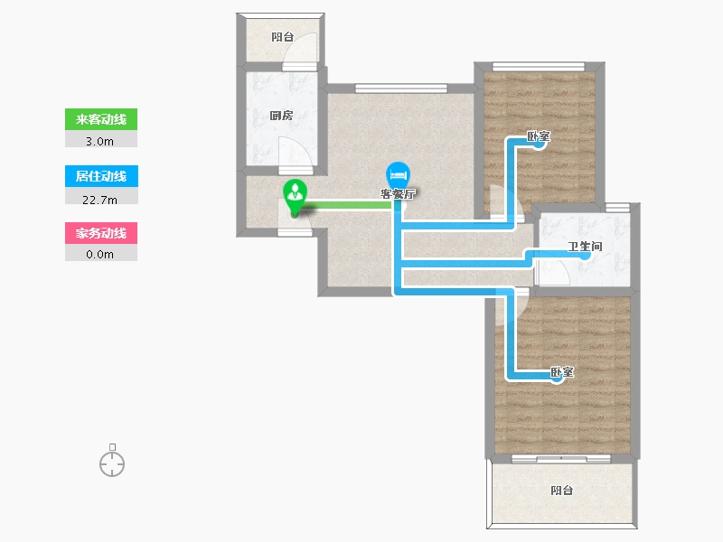 河南省-许昌市-广杰龙湖华庭-73.00-户型库-动静线