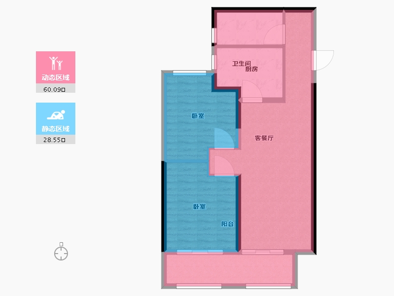 湖北省-武汉市-远洋东方境世界观-80.00-户型库-动静分区