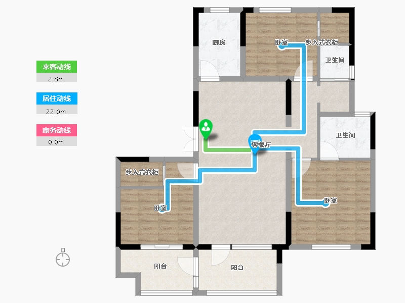 山东省-德州市-盛信·东城茗筑-112.00-户型库-动静线