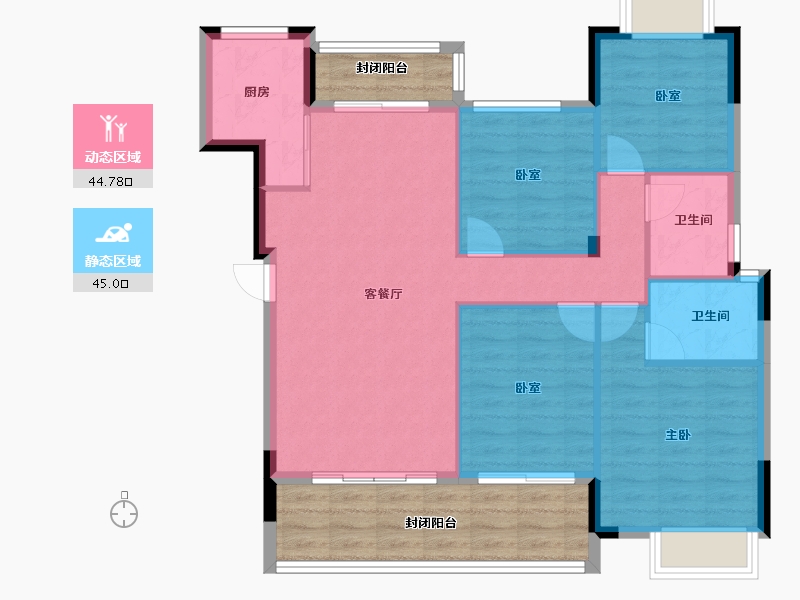 江西省-上饶市-信江·林溪府-96.01-户型库-动静分区