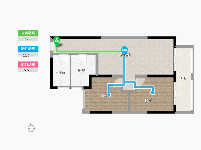 湖北省-武汉市-远洋东方境世界观-80.00-户型库-动静线