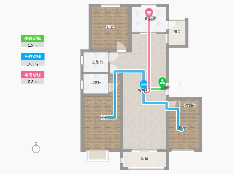 河南省-许昌市-中航文峰上城-112.00-户型库-动静线