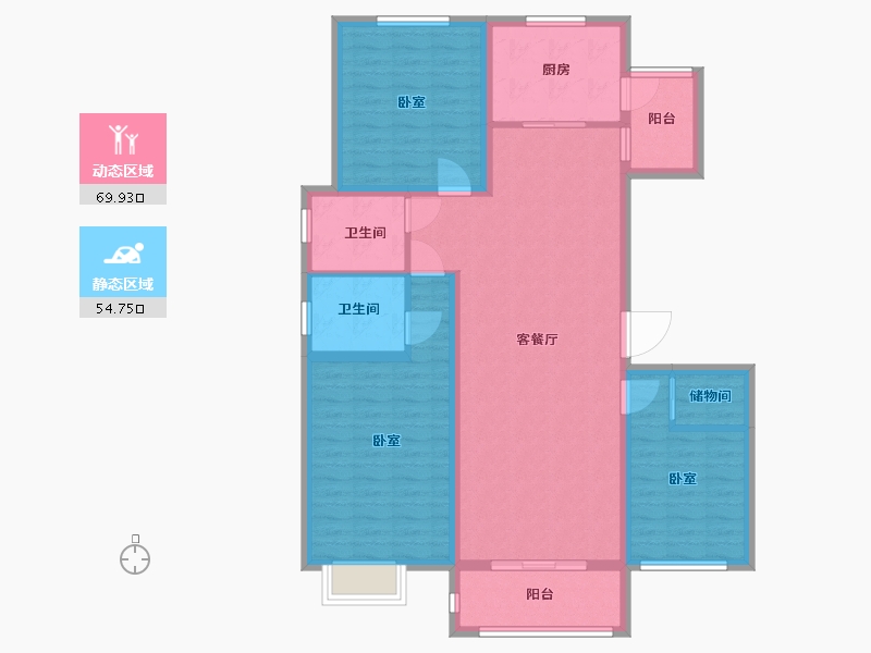 河南省-许昌市-中航文峰上城-112.00-户型库-动静分区