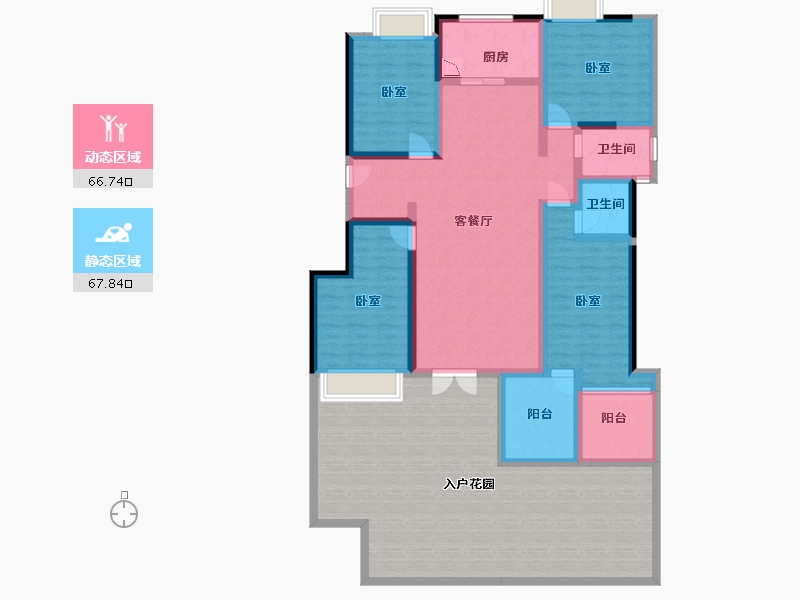 湖北省-黄冈市-御和华城-176.01-户型库-动静分区