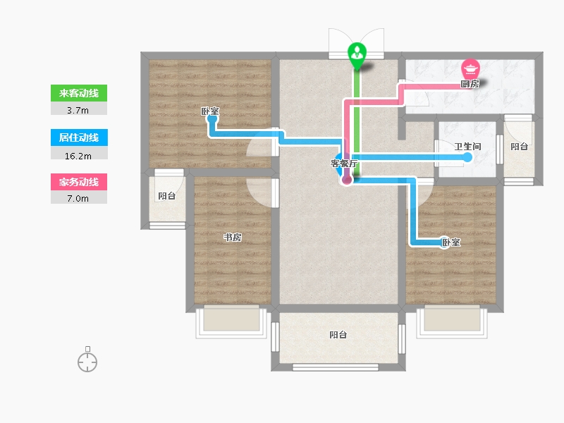 河南省-许昌市-广杰龙湖华庭-91.01-户型库-动静线