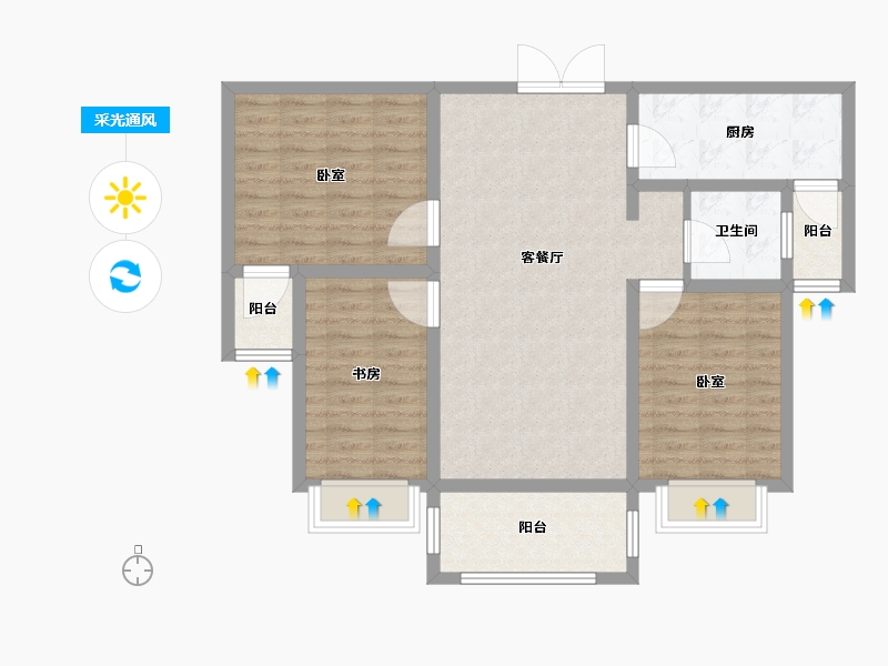 河南省-许昌市-广杰龙湖华庭-91.01-户型库-采光通风