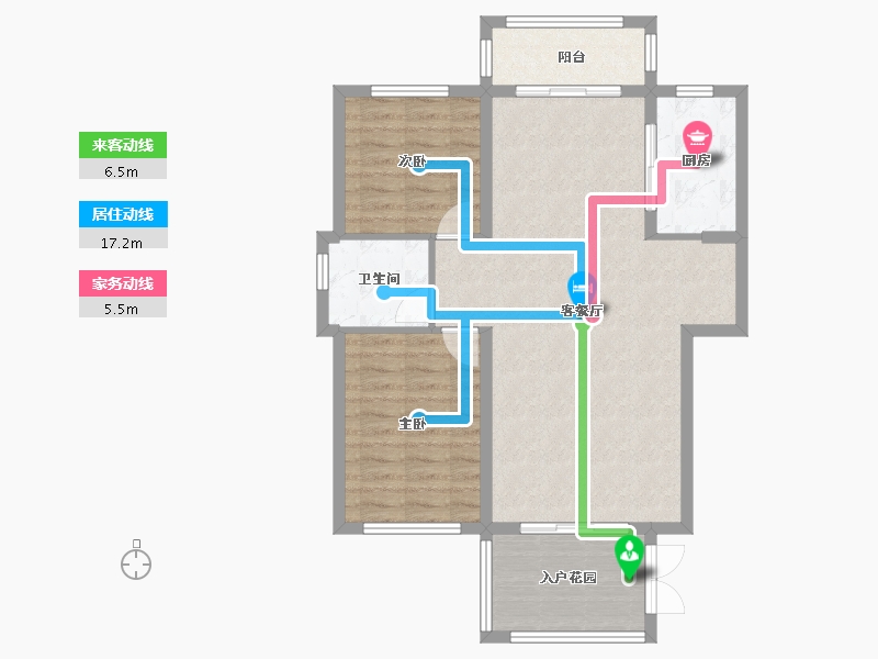 湖南省-株洲市-长房湘江府-82.89-户型库-动静线