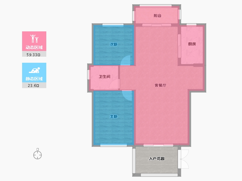 湖南省-株洲市-长房湘江府-82.89-户型库-动静分区