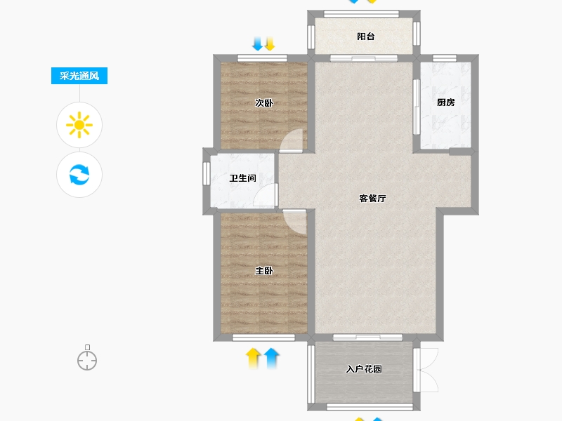 湖南省-株洲市-长房湘江府-82.89-户型库-采光通风