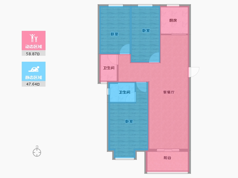 湖北省-黄冈市-锦上城-97.42-户型库-动静分区