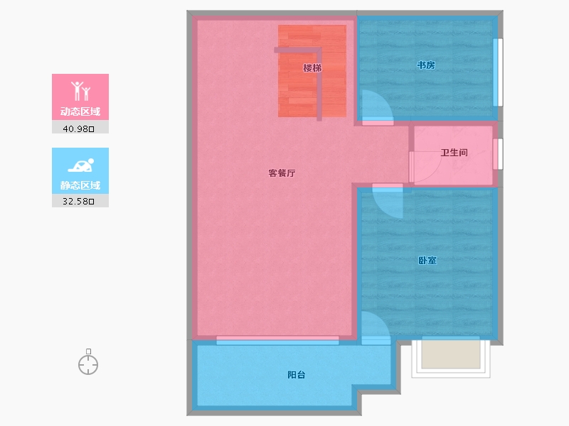 湖南省-湘潭市-银港国际-65.63-户型库-动静分区