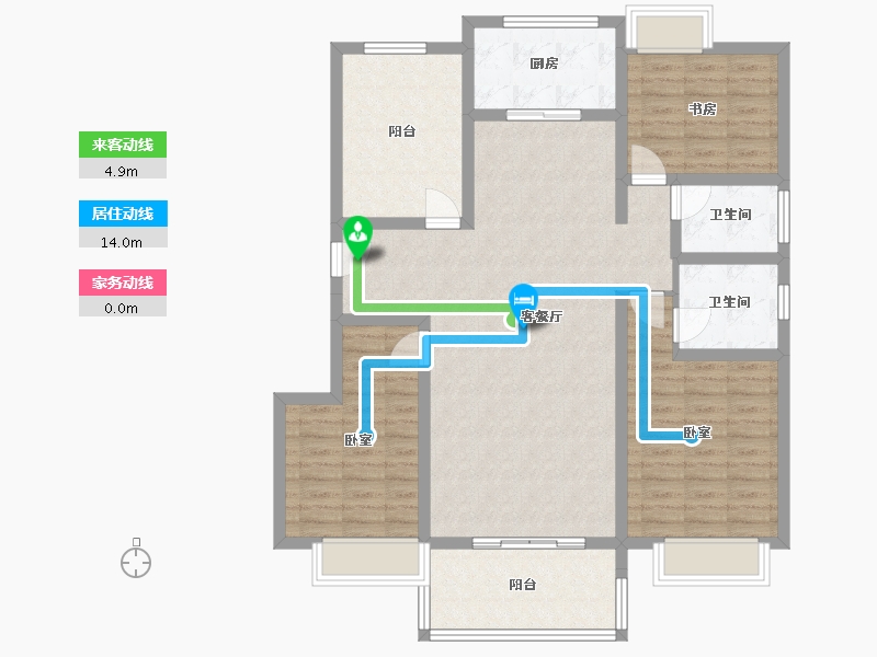 湖北省-黄冈市-御和华城-117.13-户型库-动静线