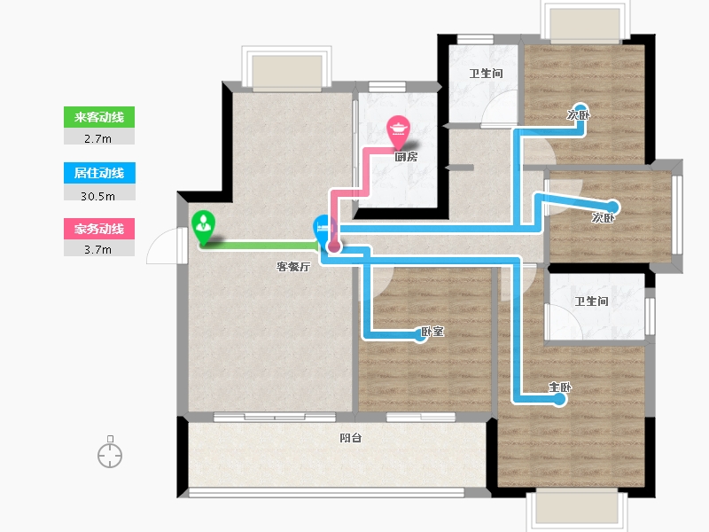 江西省-上饶市-信江·林溪府-98.00-户型库-动静线