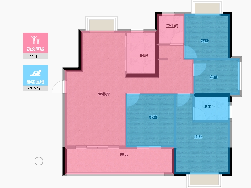 江西省-上饶市-信江·林溪府-98.00-户型库-动静分区