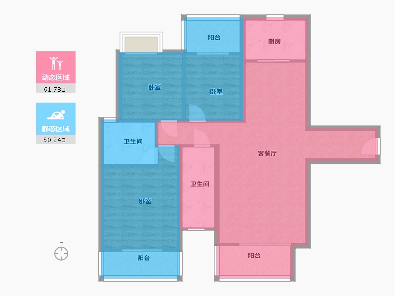 湖南省-邵阳市-邵新府-100.70-户型库-动静分区