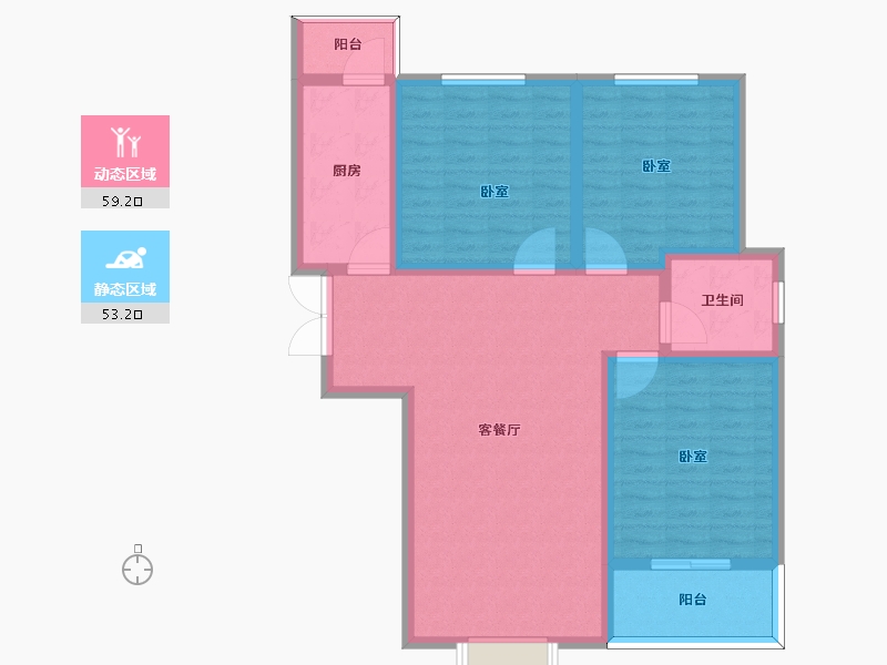 河南省-许昌市-广杰龙湖华庭-101.01-户型库-动静分区