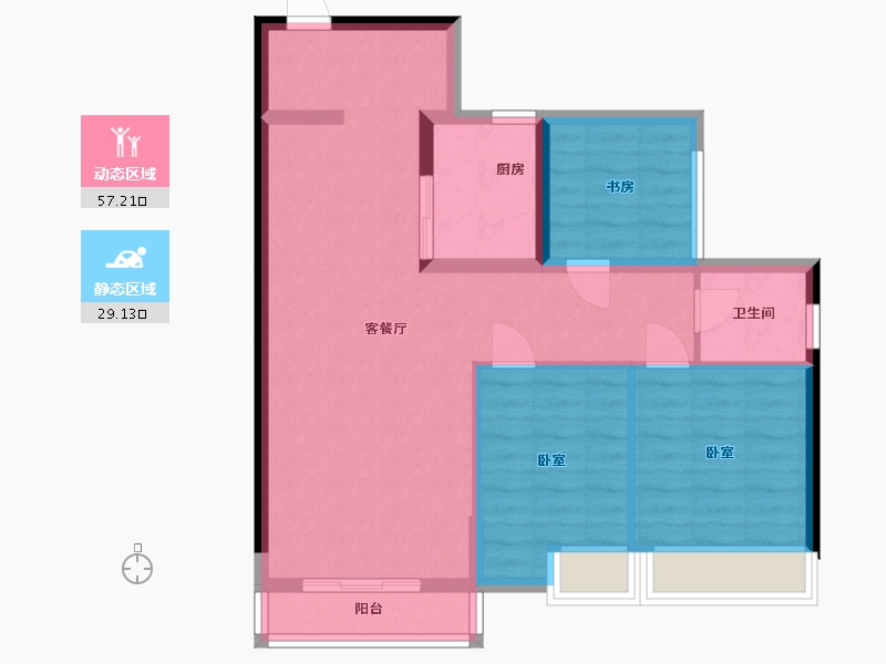 湖北省-黄冈市-御和华城-77.28-户型库-动静分区