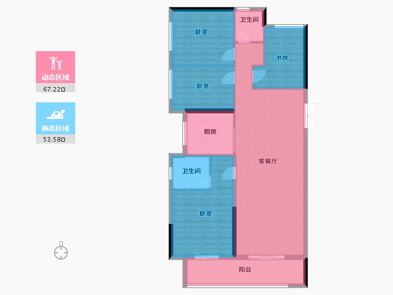 河南省-郑州市-美盛教育港湾-110.00-户型库-动静分区