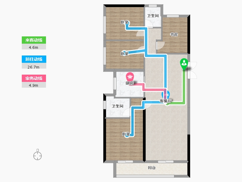 河南省-郑州市-美盛教育港湾-112.82-户型库-动静线