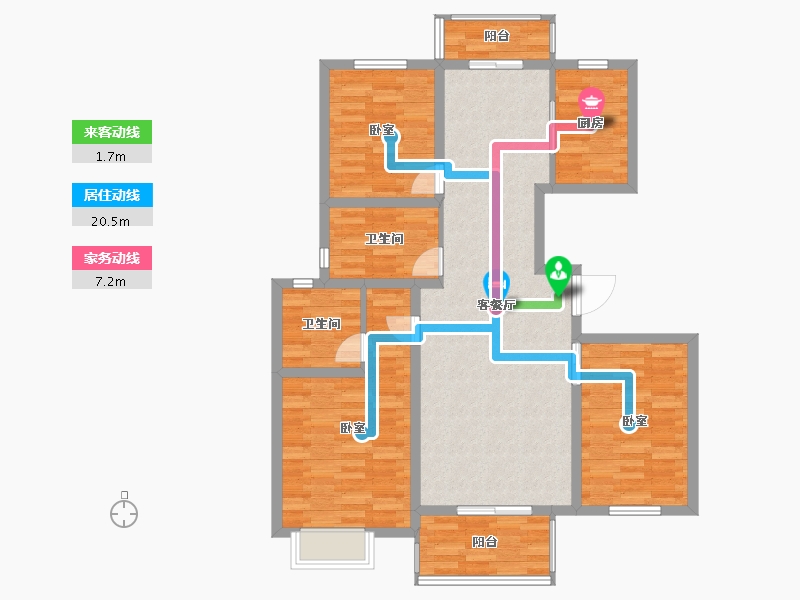 河南省-开封市-通许法郡-101.40-户型库-动静线