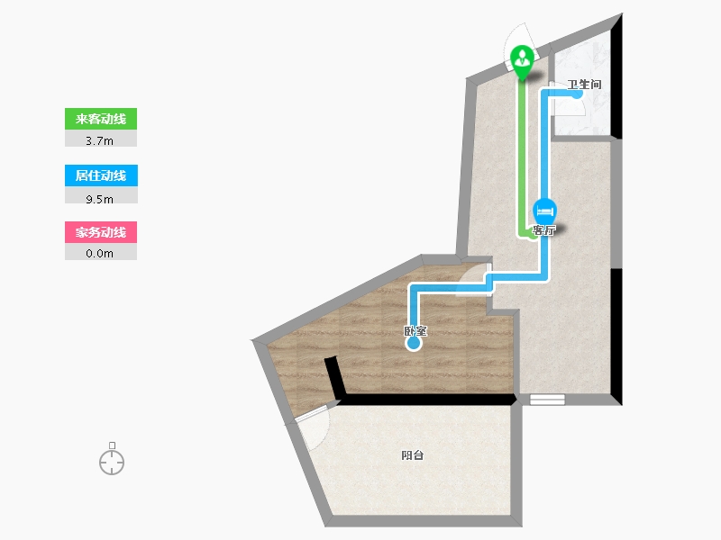 湖南省-株洲市-学府港湾二期-46.57-户型库-动静线