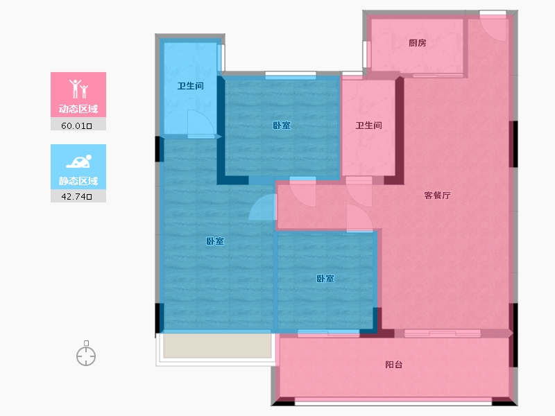 湖北省-宜昌市-公园大观-91.78-户型库-动静分区