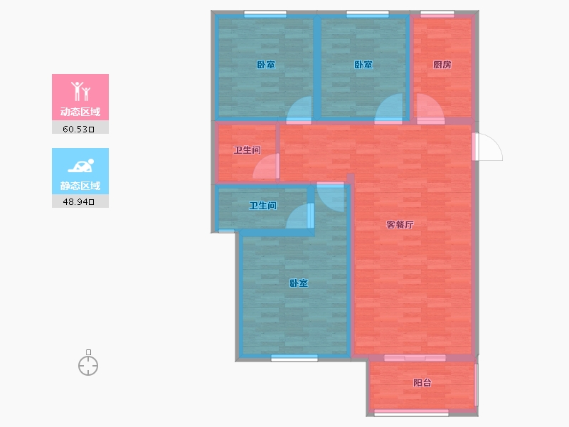 河南省-开封市-通许法郡-97.99-户型库-动静分区