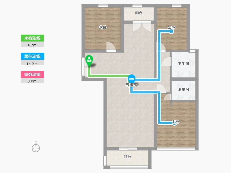 山东省-临沂市-万图·水岸经典-91.09-户型库-动静线