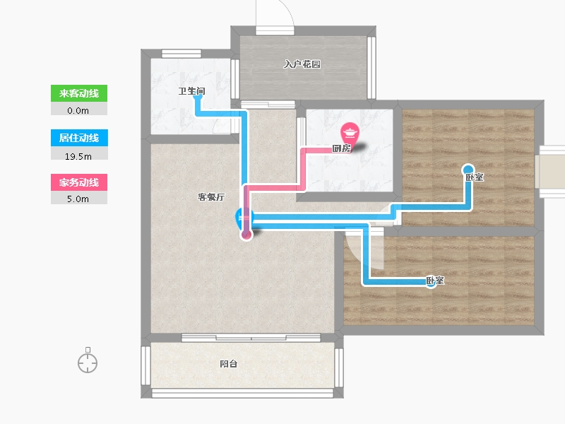 湖北省-黄冈市-金泰时代-73.97-户型库-动静线