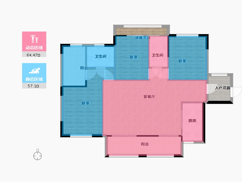 湖南省-衡阳市-香江水岸新城-120.00-户型库-动静分区