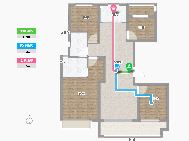 浙江省-绍兴市-新昌碧桂园珺悦-99.99-户型库-动静线