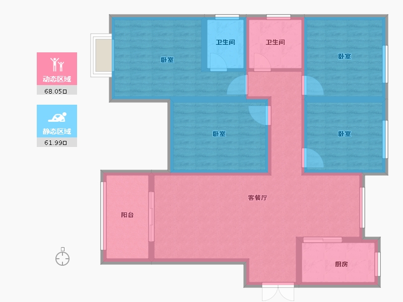 河南省-开封市-悦城壹号院-116.00-户型库-动静分区