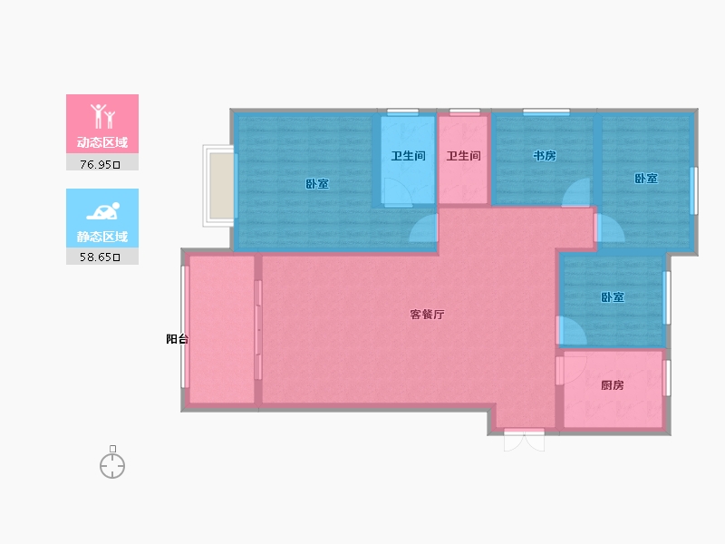 河南省-开封市-悦城壹号院-122.99-户型库-动静分区