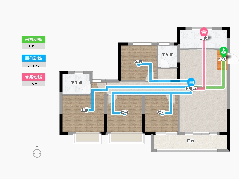 山东省-淄博市-中南高科创智花园-113.00-户型库-动静线