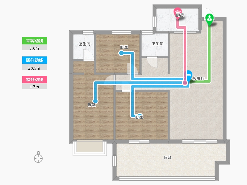 湖北省-黄冈市-城南•花语城-92.18-户型库-动静线