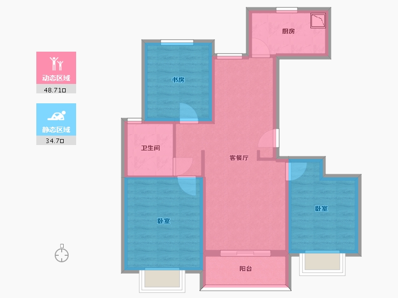 山东省-济南市-中建锦绣首府-73.44-户型库-动静分区