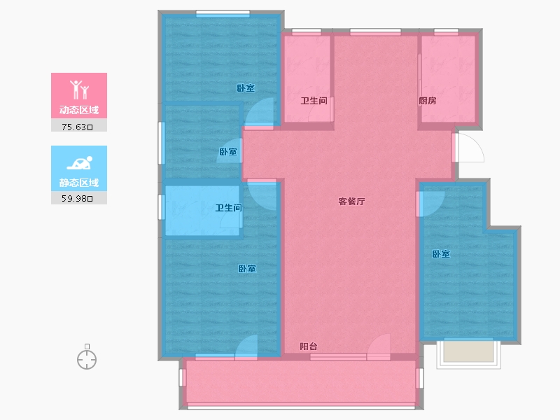 山东省-德州市-金都·明德府-122.00-户型库-动静分区