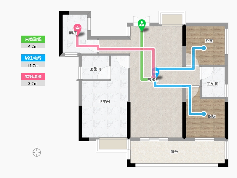 湖北省-黄冈市-龙玺湾-92.01-户型库-动静线