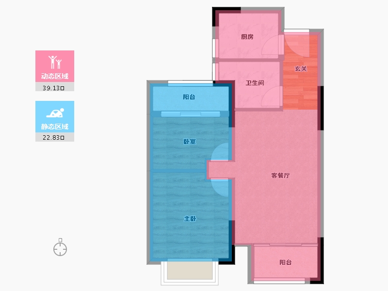 浙江省-金华市-万固西江月-55.00-户型库-动静分区