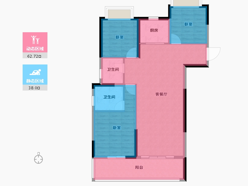 湖北省-荆州市-欧亚达阅城-91.13-户型库-动静分区