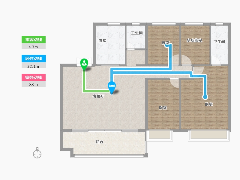 河南省-商丘市-碧桂园天悦三期-136.00-户型库-动静线