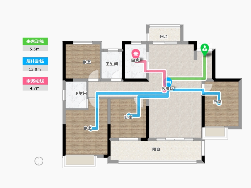 湖北省-黄冈市-龙玺湾-112.00-户型库-动静线