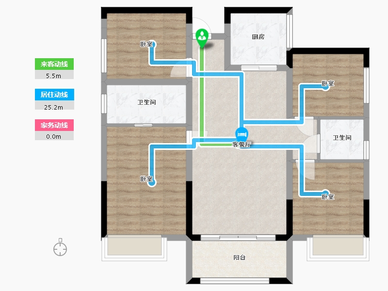 湖北省-宜昌市-公园大观-93.48-户型库-动静线