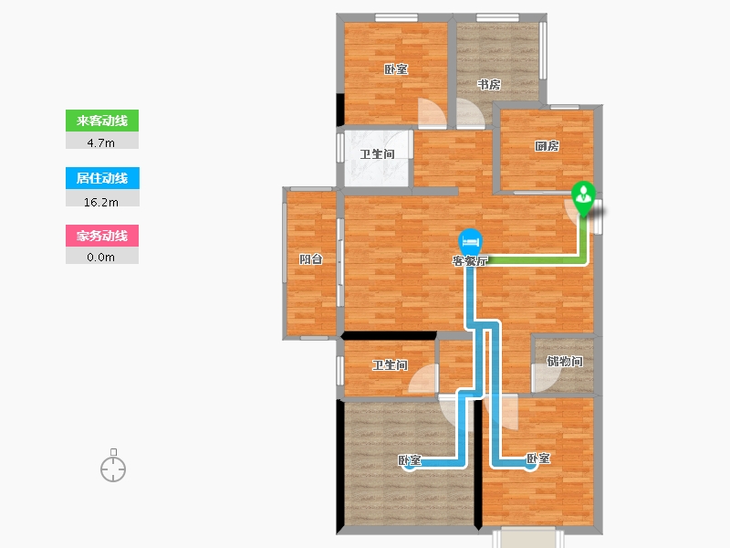 河南省-郑州市-美盛教育港湾-113.94-户型库-动静线