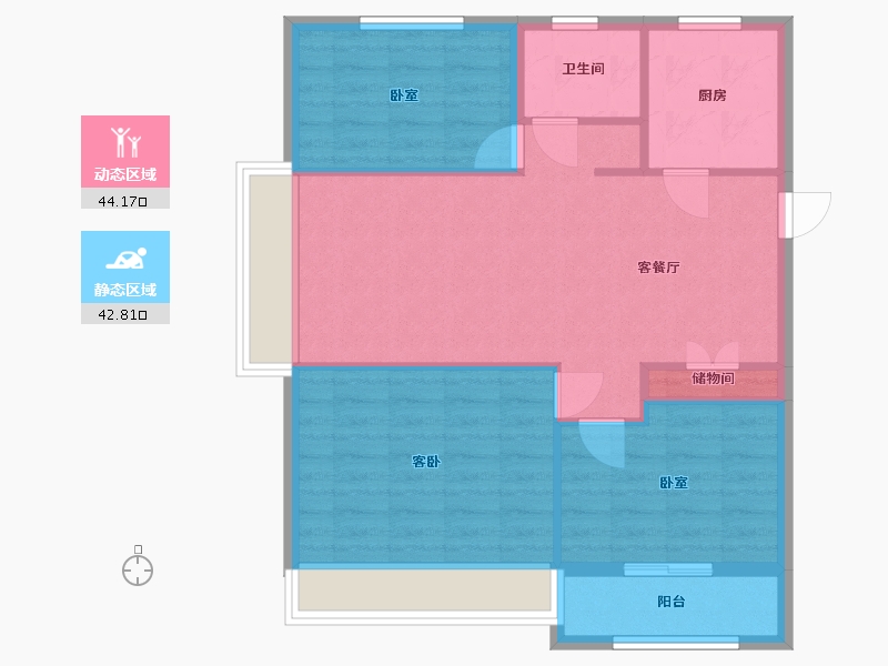 河南省-南阳市-方城中梁首府-78.99-户型库-动静分区