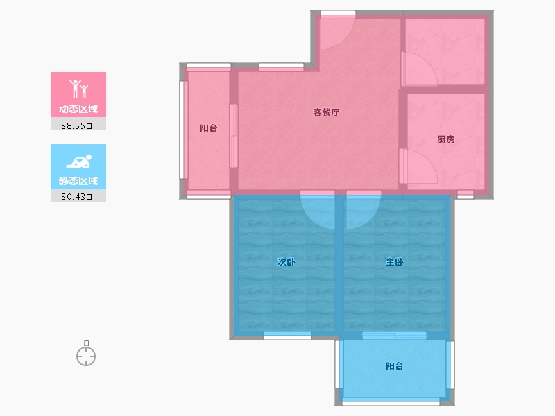 山东省-威海市-那香海国际旅游度假区-61.00-户型库-动静分区