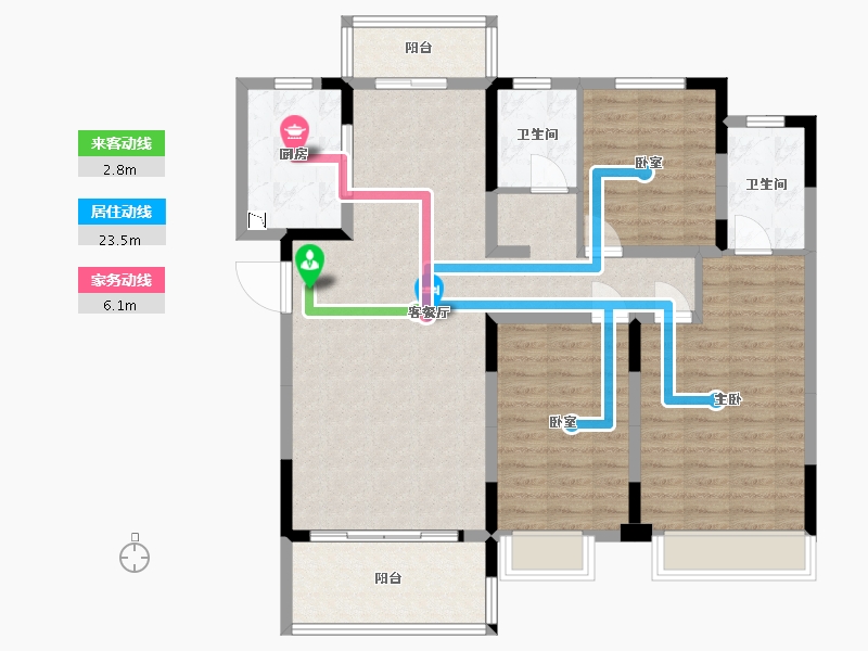 河南省-南阳市-南召建业城-108.82-户型库-动静线