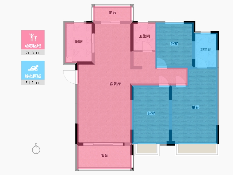 河南省-南阳市-南召建业城-108.82-户型库-动静分区