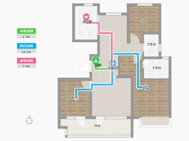 山东省-德州市-石榴春江明月-94.00-户型库-动静线