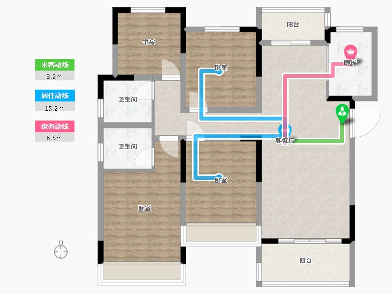 河南省-南阳市-南召建业城-115.25-户型库-动静线